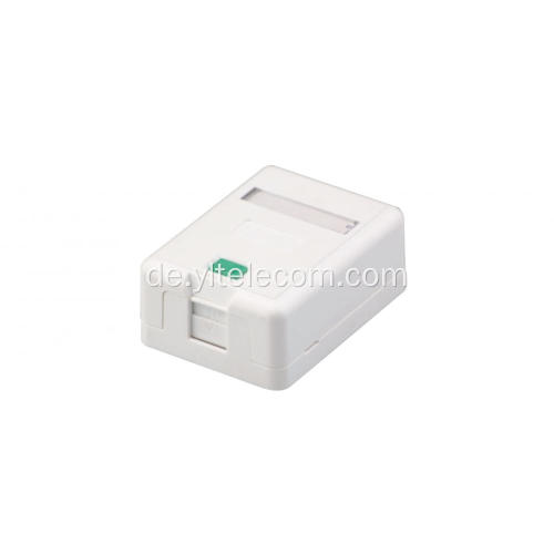 Leere Fläche Mount Box Single Port RJ45